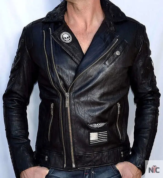 КОЖАНАЯ КУРТКА AFFLICTION AMERICAN REBORN JACKET