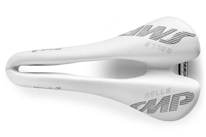 Selle SMP KRYT3 Criterium Saddle with Steel Rails (White)