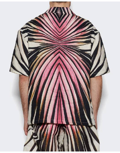 E! News 2025 Travis Kelce Pink Printed Shirt