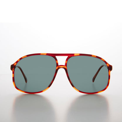 Large Square Polarized 80s Aviator Sunglass - Kyoto