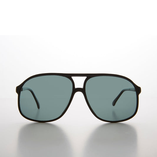 Large Square Polarized 80s Aviator Sunglass - Kyoto