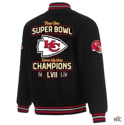 Kansas City Chiefs Black Super Bowl LVII Champions Jacket