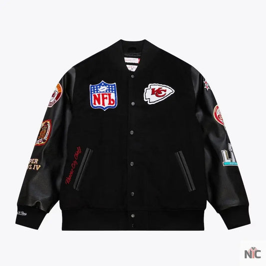 Kansas City Chiefs Blackout Collection Vintage Jacket