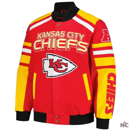 Kansas City Chiefs G-III Sports Red Power Forward Racing Jacket