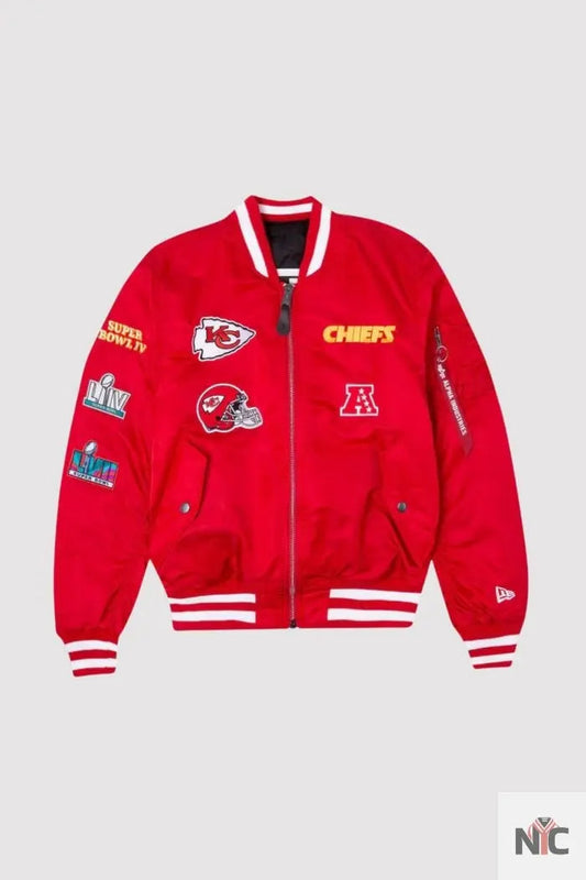 Kansas City Chiefs MA-1 Red Bomber Jacket