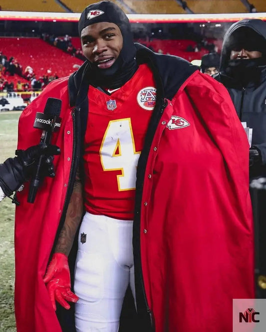 Kansas City Chiefs Sideline Cape Coat