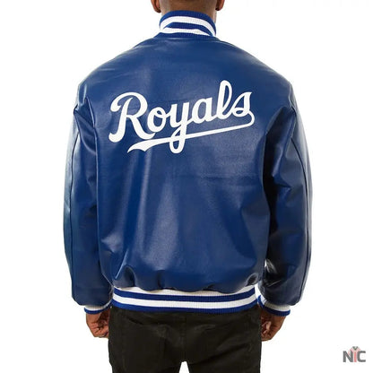 Kansas City Royals Letterman Leather Jacket