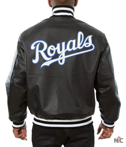 Kansas City Royals Letterman Leather Jacket