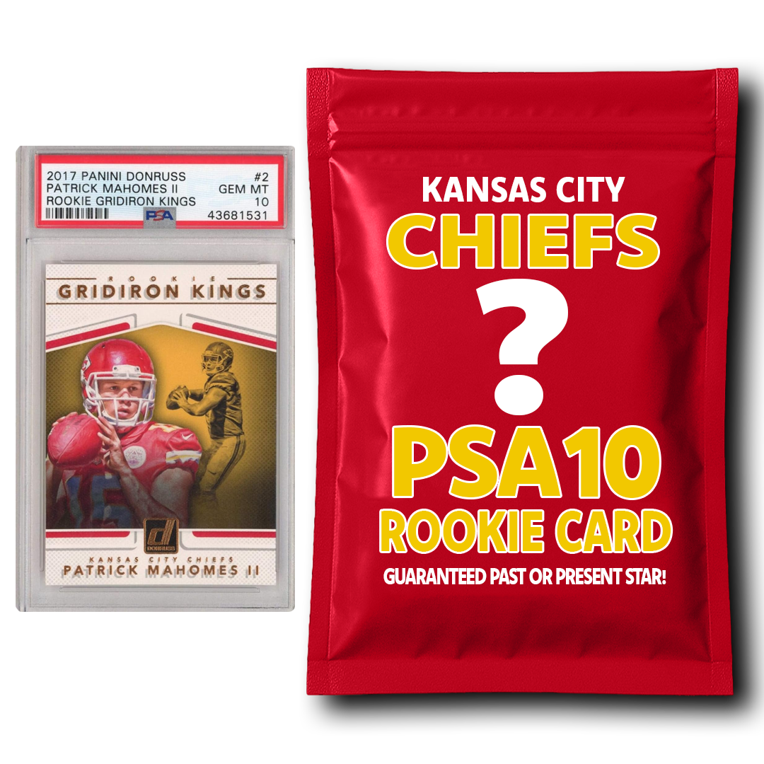 Kansas City Chiefs PSA 10 Graded Rookie Card Mystery Pack
