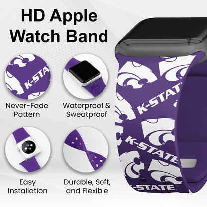 Kansas State Wildcats HD Apple Watch Band