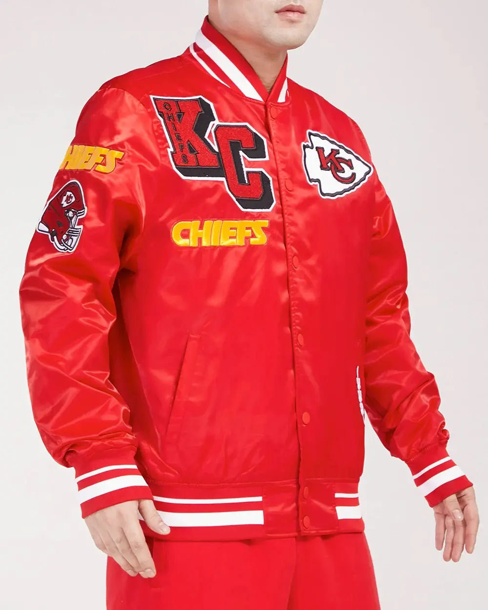 Kansas City Chiefs Mashup Satin Jacket