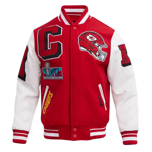 Kansas City Chiefs Mashup Wool Varsity Jacket