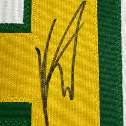 Framed Autographed/Signed Kirill Kaprizov 35x39 Minnesota White Retro Hockey Jersey Beckett BAS COA
