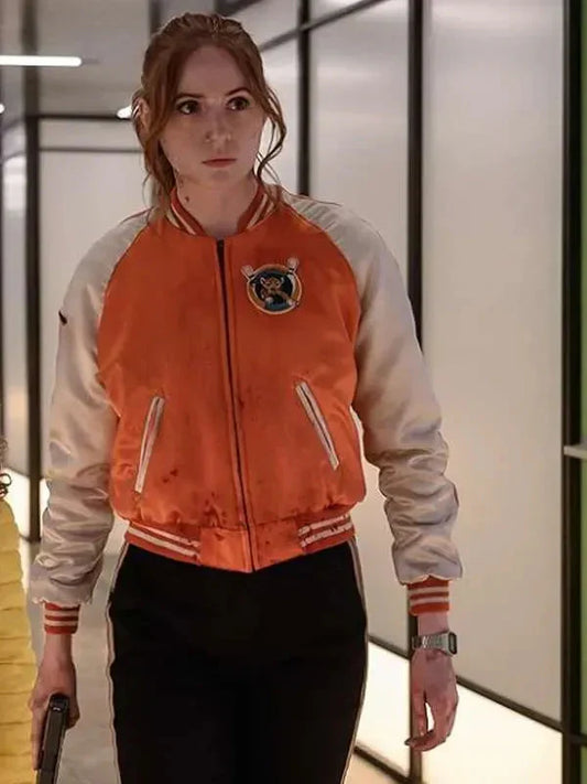 Karen Gillan Gunpowder Milkshake Bomber Jacket