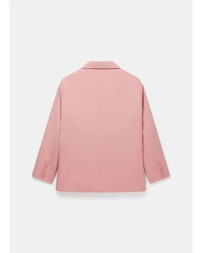 Karen Pirie S02 Velvet Pink Oversized Blazer