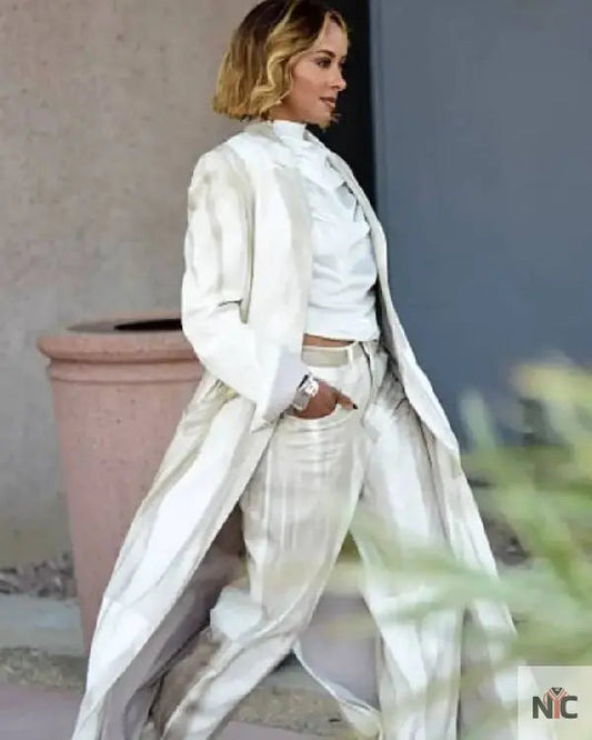 Kat Graham Los Angeles 2025 Long Coat
