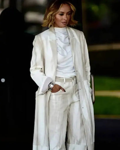 Kat Graham Los Angeles 2025 Long Coat