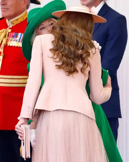 Kate Middleton Royal Dais Pink Blazer