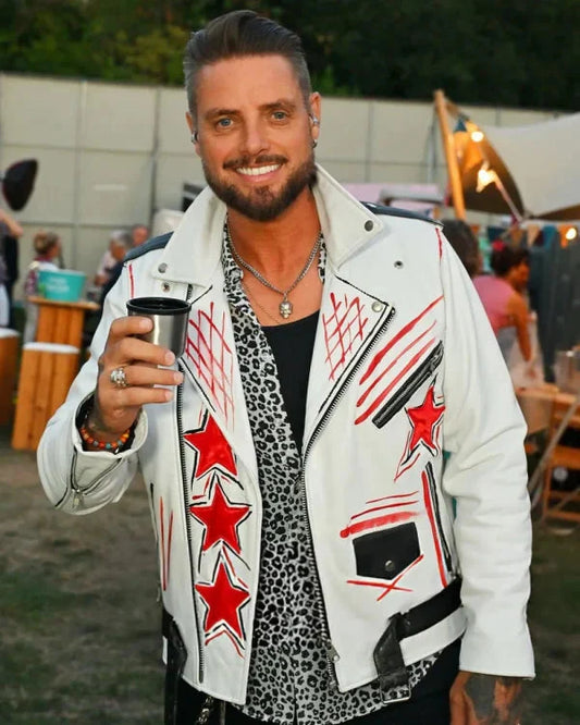 Keith Duffy Flackstock Festival 2025 Leather Jacket