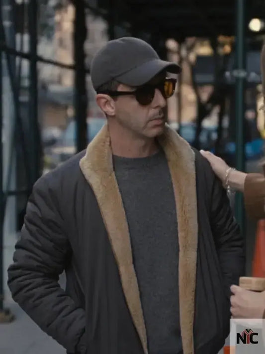 Kendall Roy Succession S04 Shearling Jacket