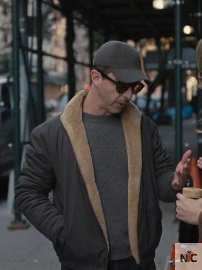 Kendall Roy Succession S04 Shearling Jacket