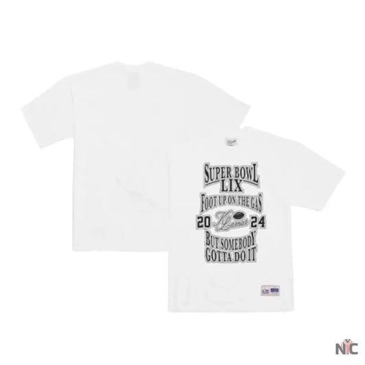 Kendrick Lamar Super Bowl LIX Foot Up On The Gas T-Shirt