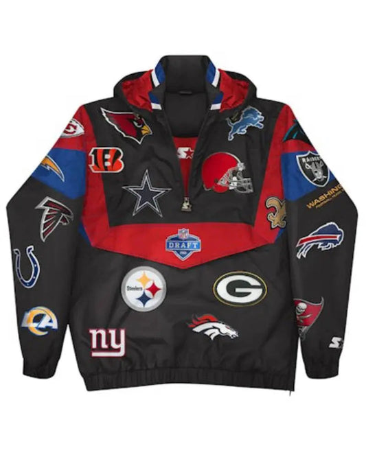 Kid Cudi x NFL Draft Limited Edition Starter Breakaway Pullover Jacket