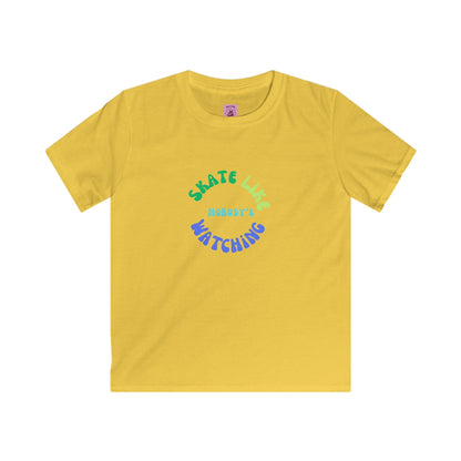 Kids Blue/Green Skate Like Nobody's Watching Tee