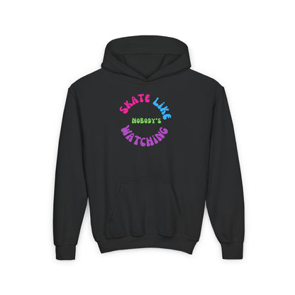 Kids Colorful Skate Like Nobody's Watching Hoodie