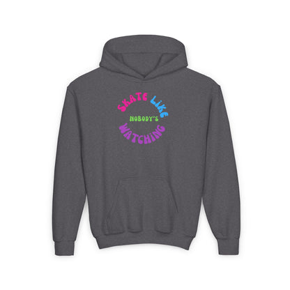 Kids Colorful Skate Like Nobody's Watching Hoodie