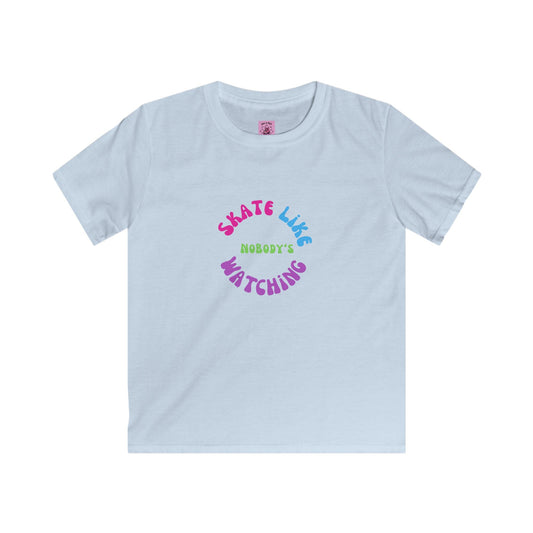 Kids Colorful Skate Like Nobody's Watching Tee