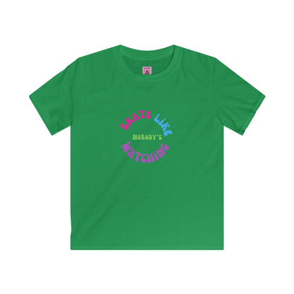 Kids Colorful Skate Like Nobody's Watching Tee