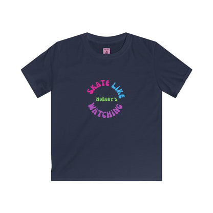Kids Colorful Skate Like Nobody's Watching Tee