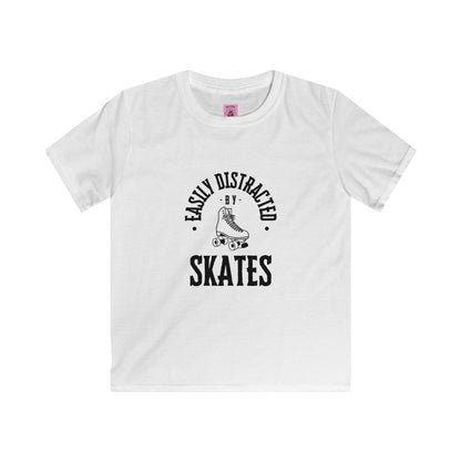 Kids Easily Distracted by Skates Tee