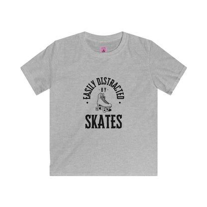 Kids Easily Distracted by Skates Tee