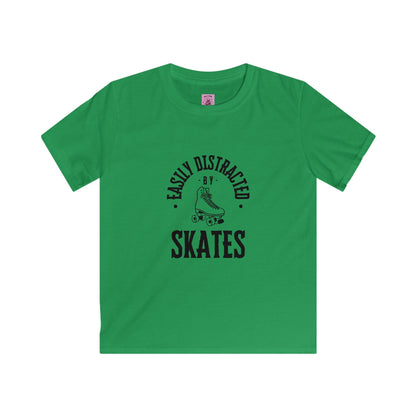 Kids Easily Distracted by Skates Tee