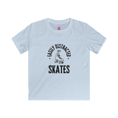 Kids Easily Distracted by Skates Tee