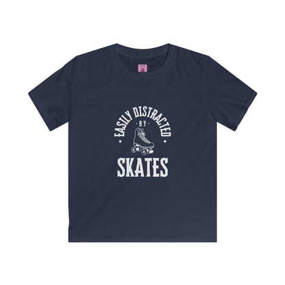 Kids Easily Distracted by Skates Tee