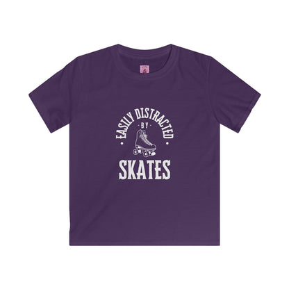 Kids Easily Distracted by Skates Tee