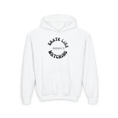 Kids Monotone Skate Like Nobody's Watching Hoodie