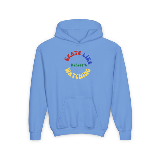 Kids Primary Skate Like Nobody's Watching Hoodie