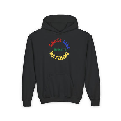 Kids Primary Skate Like Nobody's Watching Hoodie