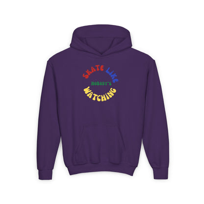 Kids Primary Skate Like Nobody's Watching Hoodie