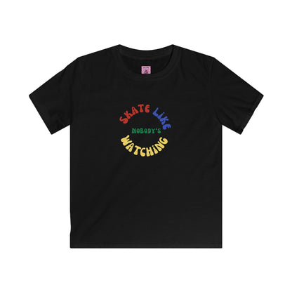 Kids Primary Skate Like Nobody's Watching Tee