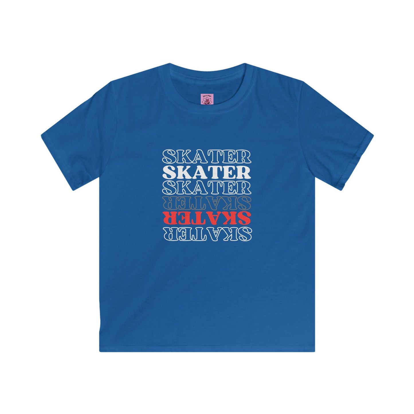 Kids Red Statement Skater Tee