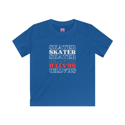 Kids Red Statement Skater Tee
