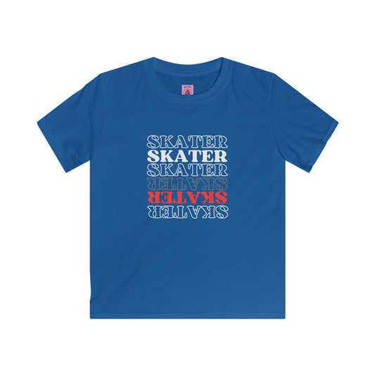 Kids Red Statement Skater Tee