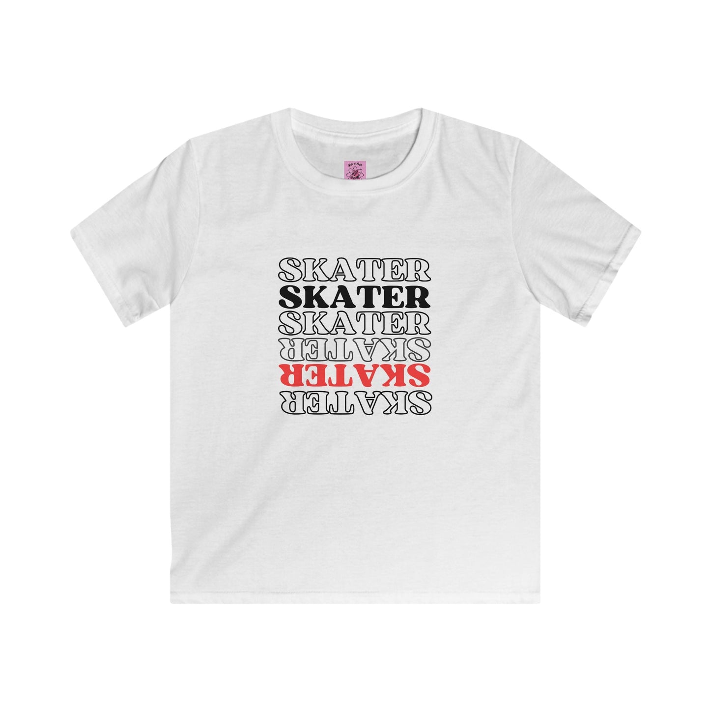 Kids Red Statement Skater Tee
