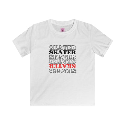 Kids Red Statement Skater Tee