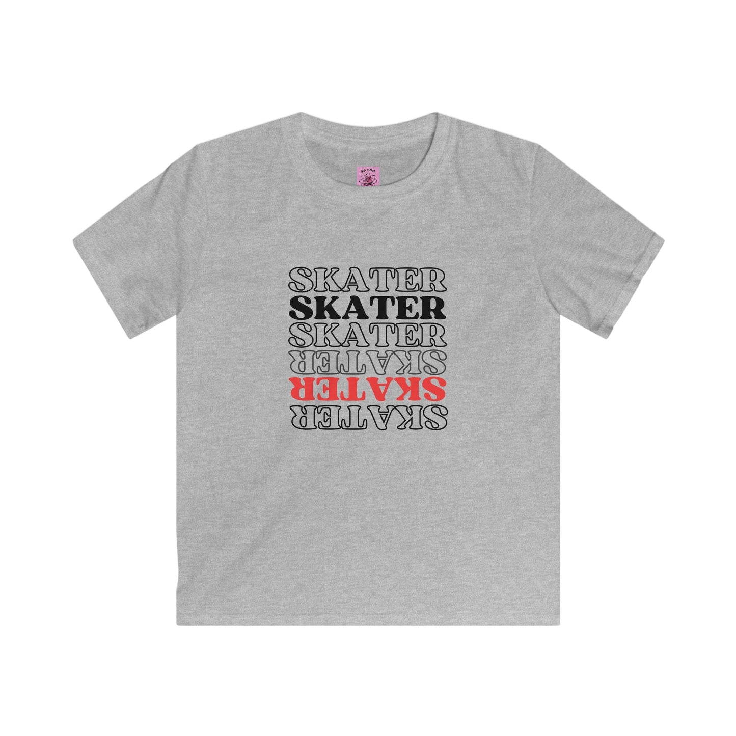 Kids Red Statement Skater Tee